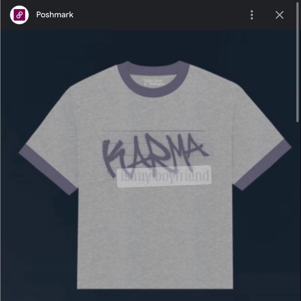 Taylor Swift Karma is My Boyfriend Cropped Ringer